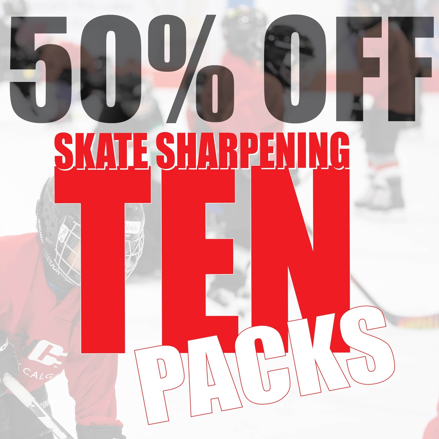 Skate Sharpening 10 pack - September Special
